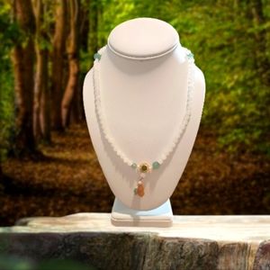 Natural Jade Necklace Multi-circle Hand String Tassel.